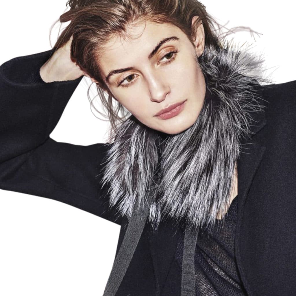 OH! By Kopenhagen Fur Bardot fur collar