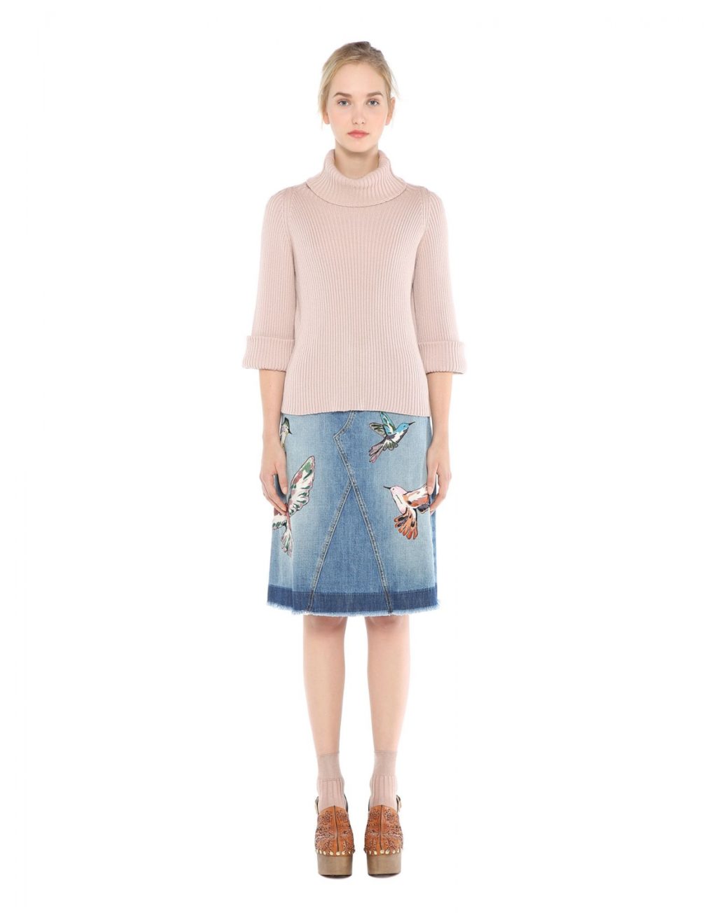 RED Valentino Denim Skirt - Image 2