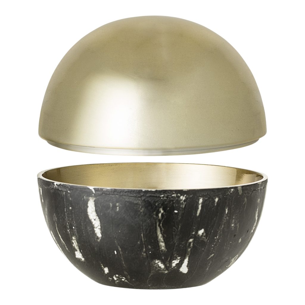 Bloomingville Jar with Lid Gold Aluminium