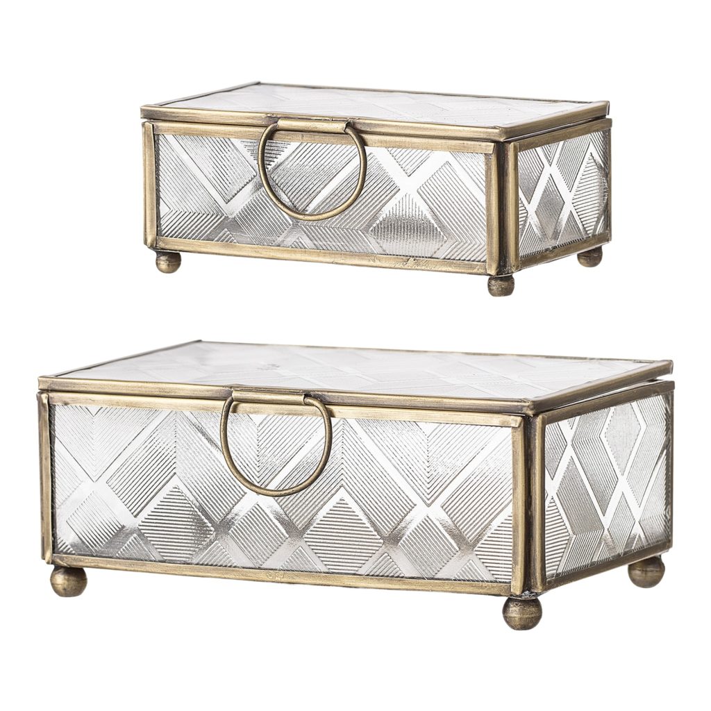 Bloomingville Box Gold Glass Set - Image 2