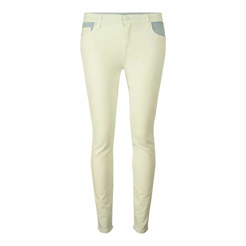 7 For All Mankind The Skinny Crop White