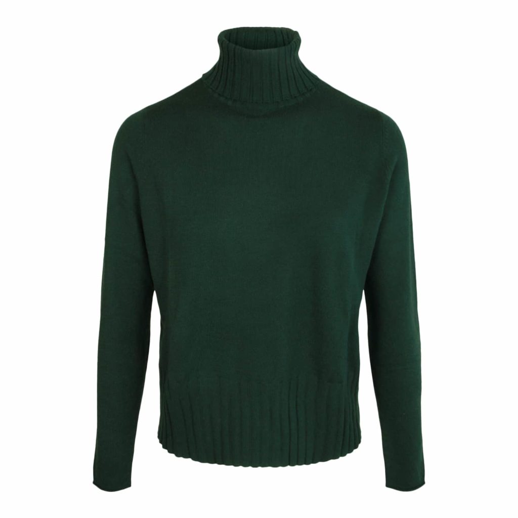 Allude Flaskegreen Turtleneck Knit