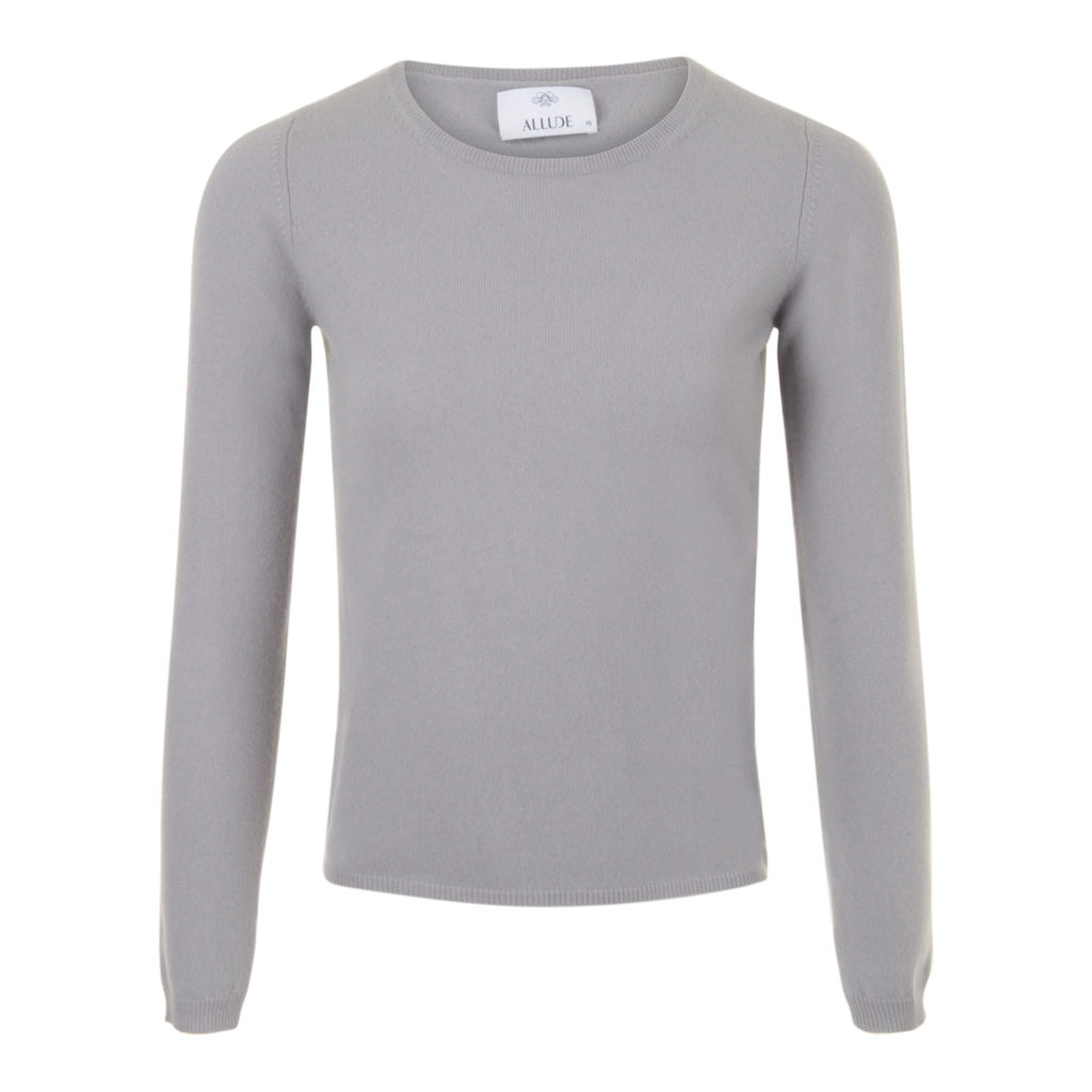 ALLUDE Cashmere Grey/Blue Sweater