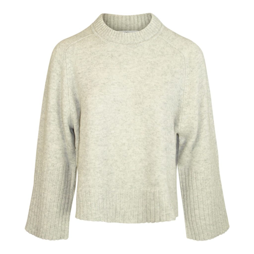 Allude Grey Wool & Cashmere Sweater