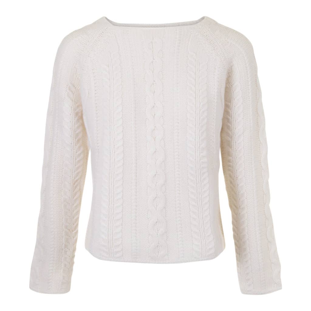 ALLUDE Sweater with braids