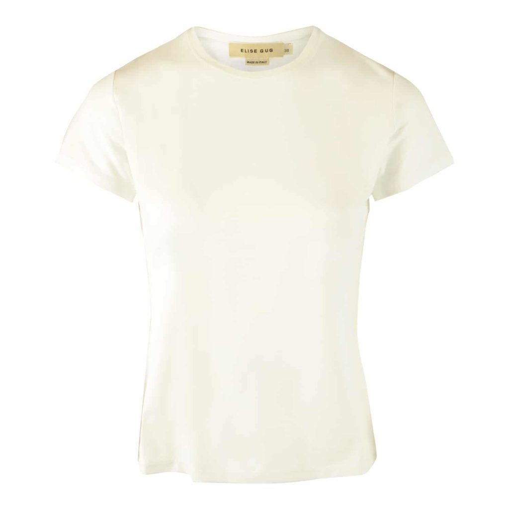 Elise Gug White Nilo T-shirt with Logo