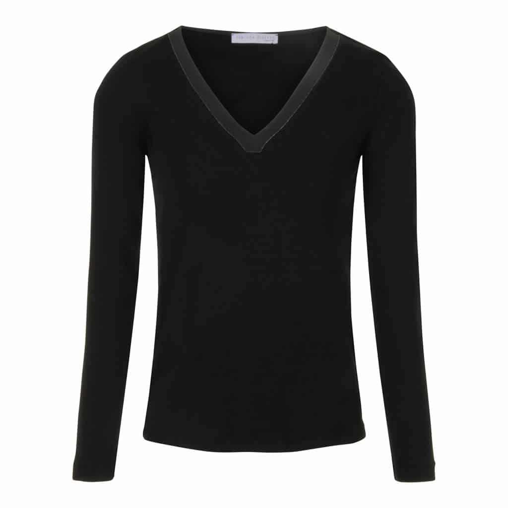 Fabiana Filippi Black Long-sleeved Blouse