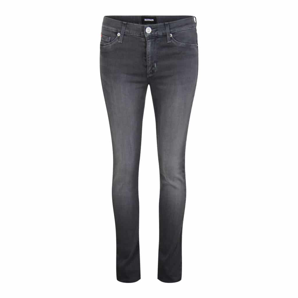Hudson Grey Shine Midrise Skinny Jeans