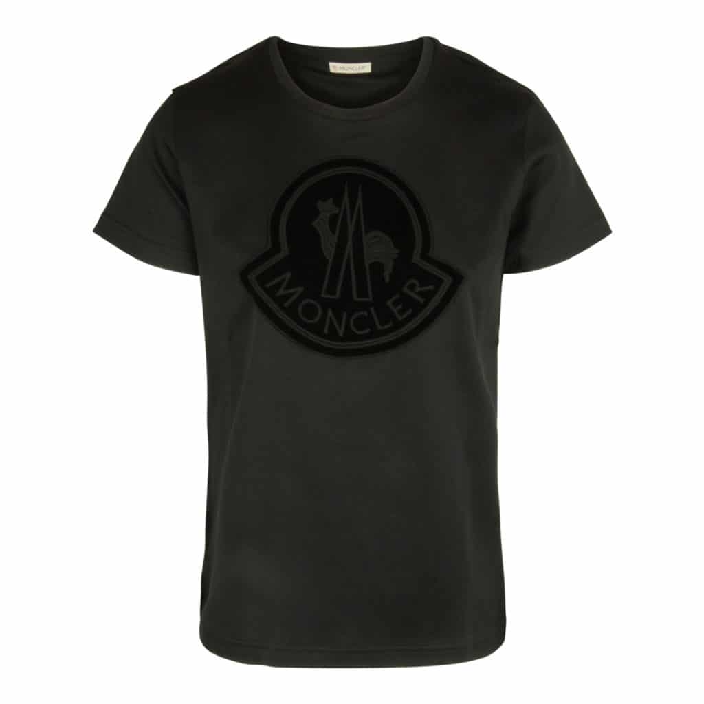 Moncler T-shirt with velour tryk