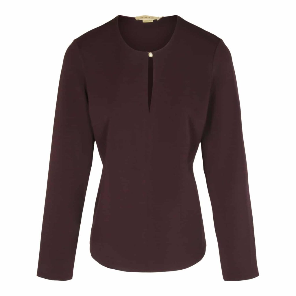 Elise Gug Plum Perle Bluse