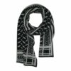 Lala Berlin Chuck Nero/Alabastro Scarf