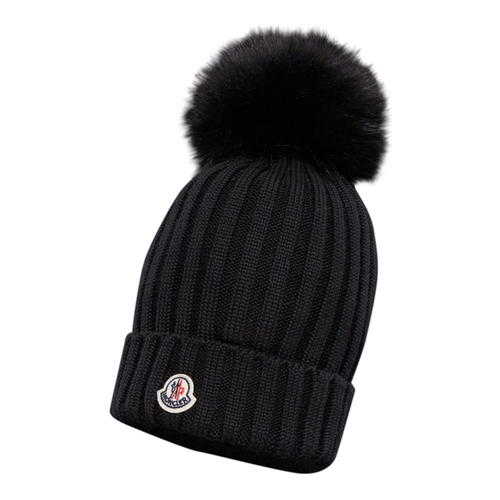 Moncler Black Berretto Hat