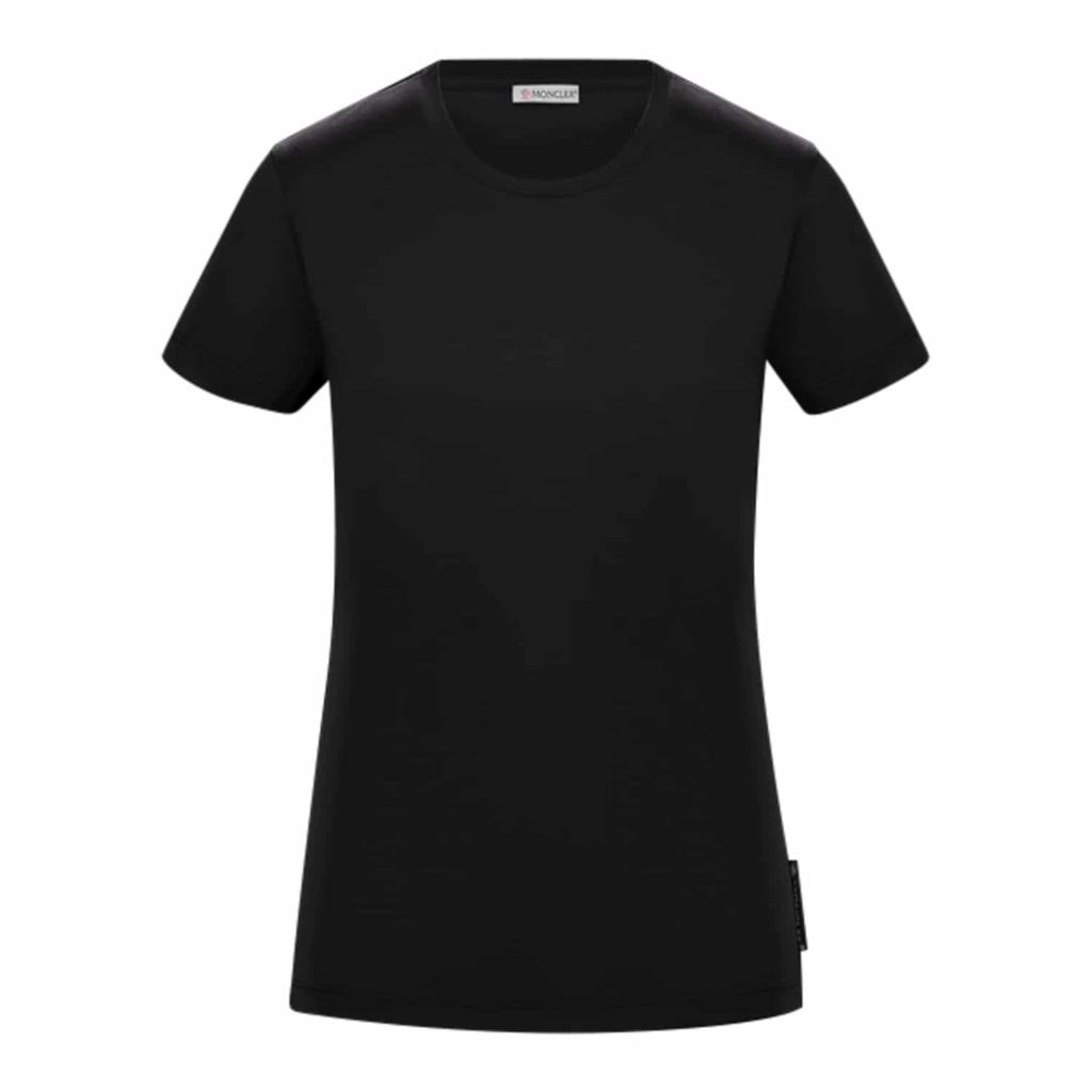 Moncler Girocollo T-shirt with Logo Bagpå
