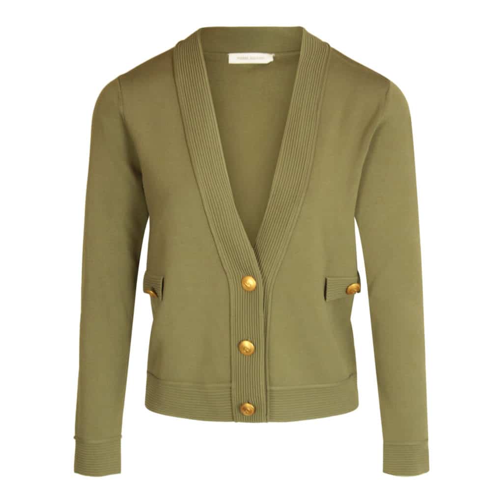 Pierre Balmain Khaki Cardigan