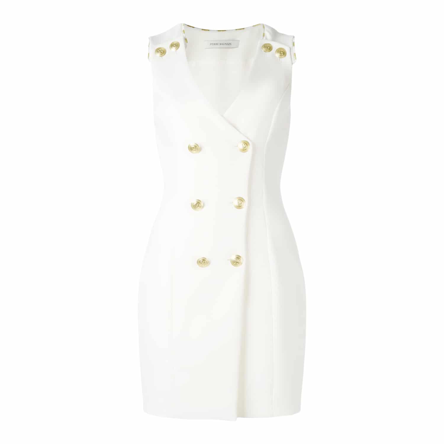 Pierre Balmain kjole i hvid her LAURA THOMSEN LUXURY