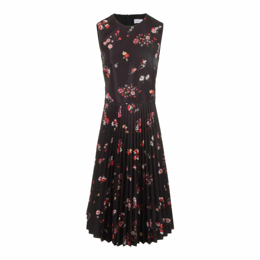 RED Valentino Black Flower Dress