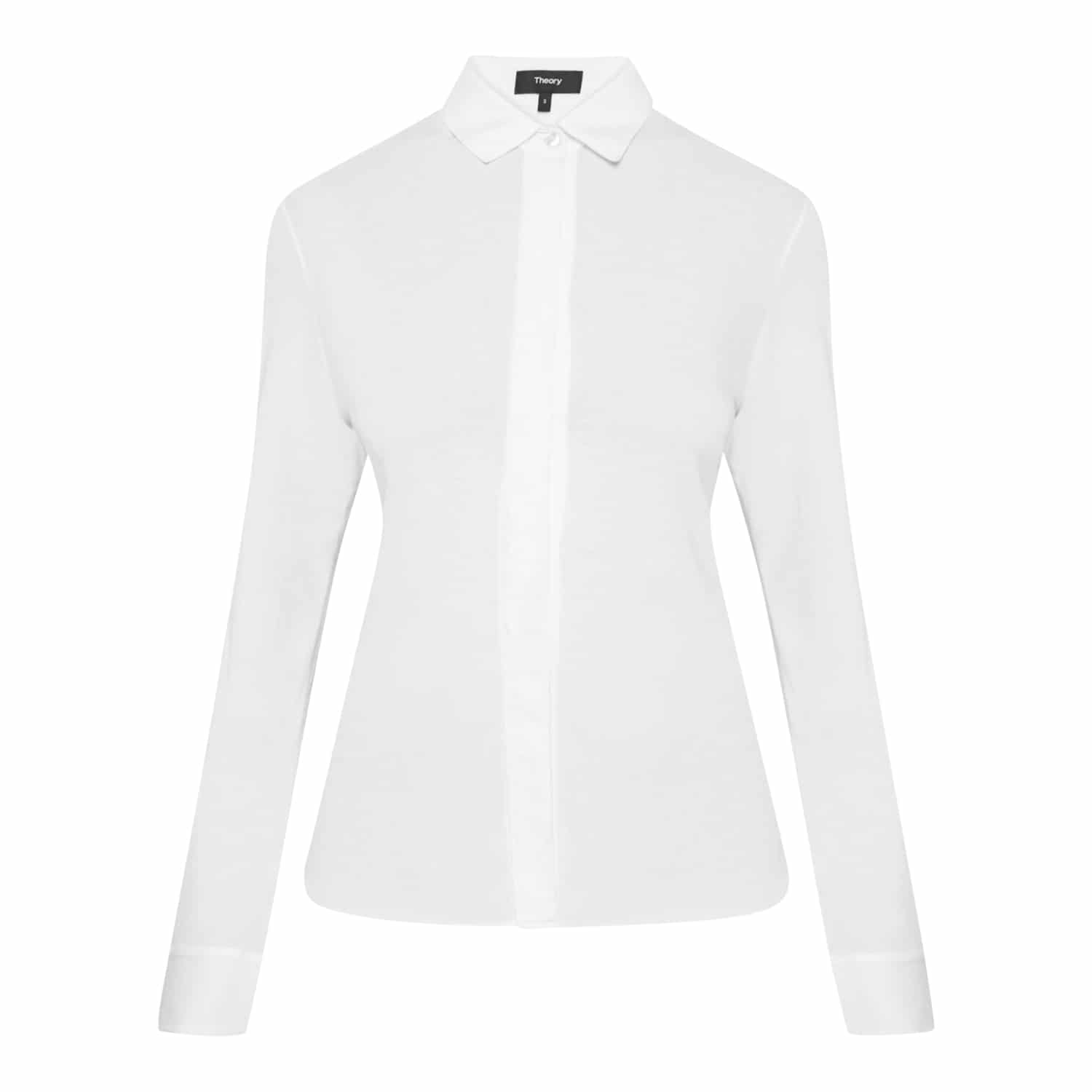 Theory White Shirt - LAURA THOMSEN LUXURY