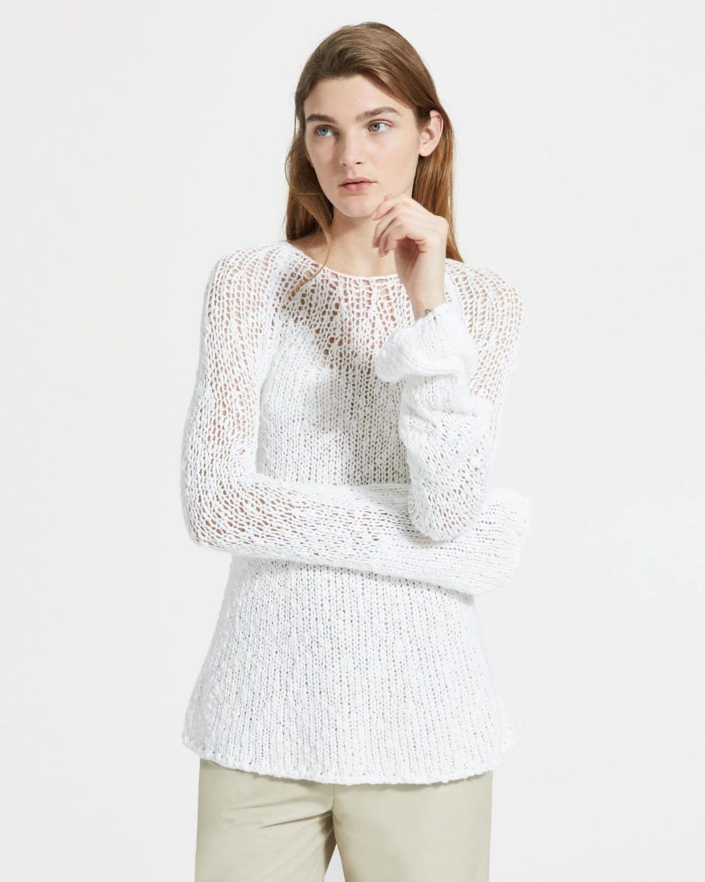 Theory White Knit Shirt - Image 4