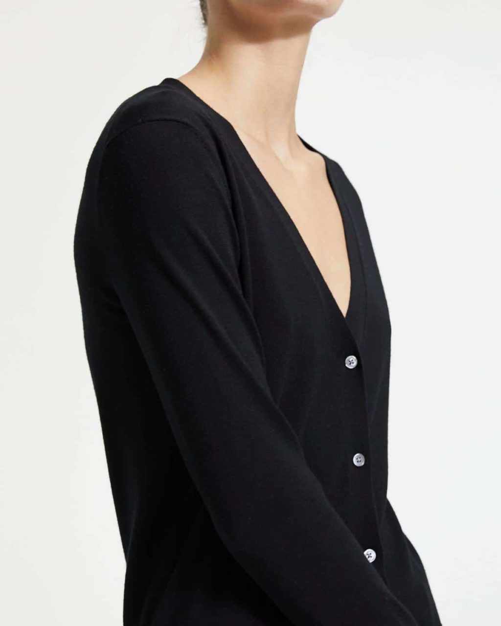 Theory Black Cardigan - Image 4
