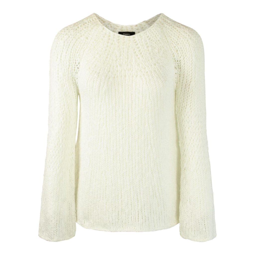 Theory White Knit Shirt