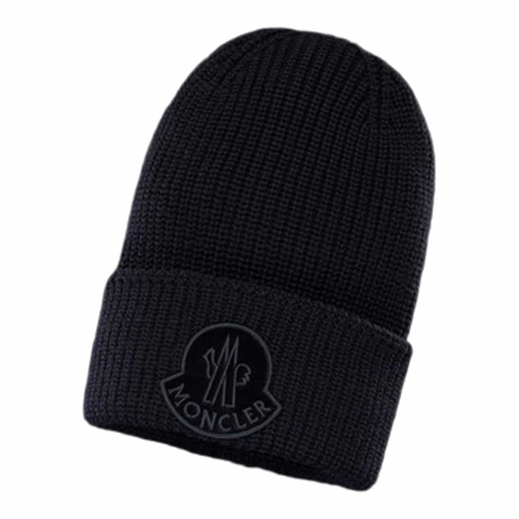 Moncler Velour Berretto Tricot Hat