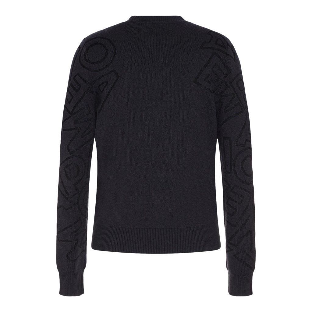 Emporio Armani Blue Knitted Sweater with Logo