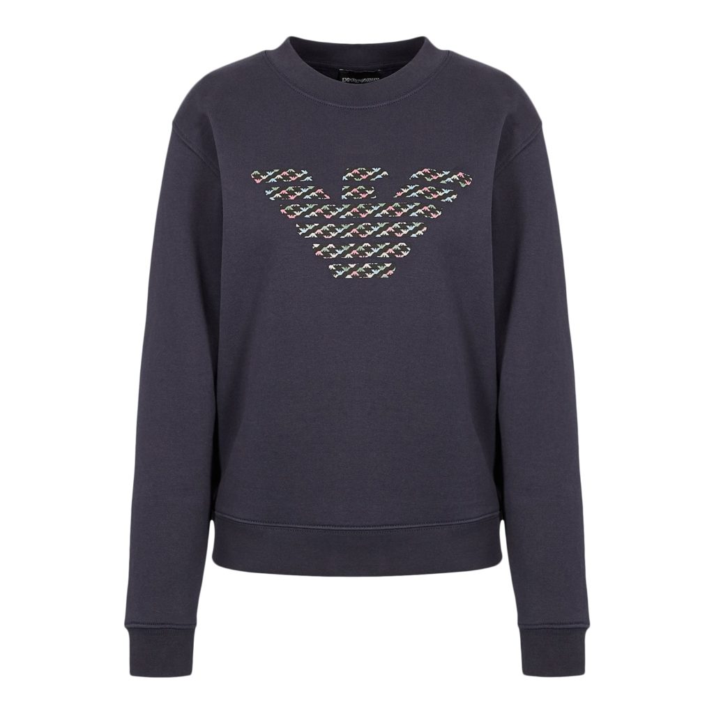 Emporio Armani Blue Sweatshirt with Logo