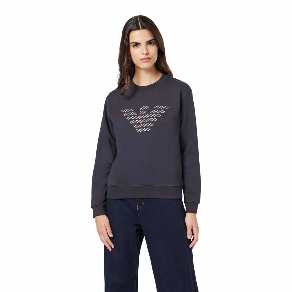 Emporio Armani Blue Sweatshirt with Logo