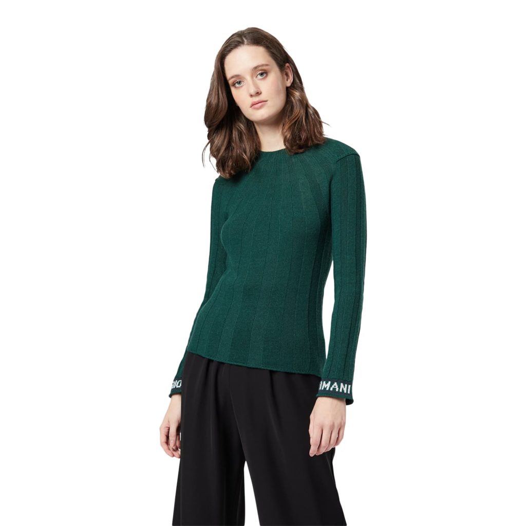 Emporio Armani Green Knitted Sweater