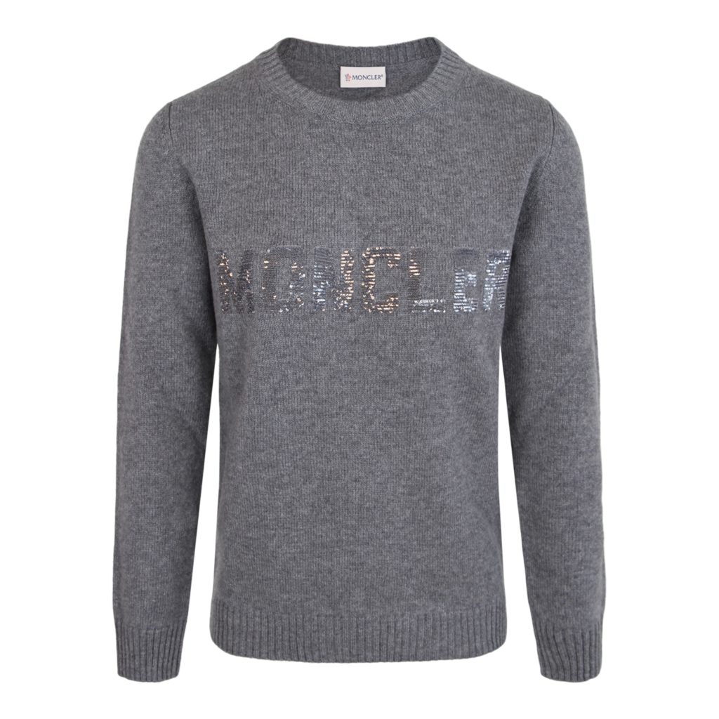 Moncler Grey Maglione Tricot Sweater