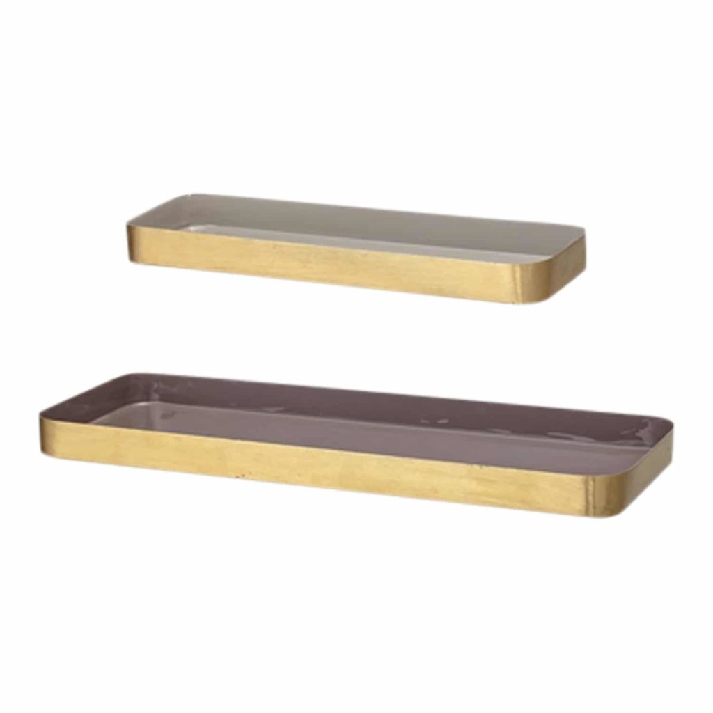 Bloomingville Tray Multi Colored Metal Set