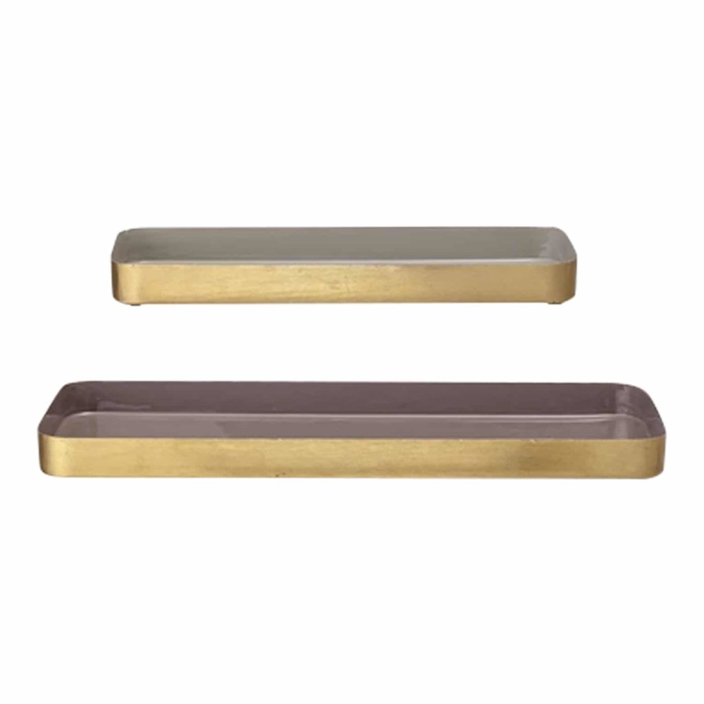 Bloomingville Tray Multi Colored Metal Set - Image 2