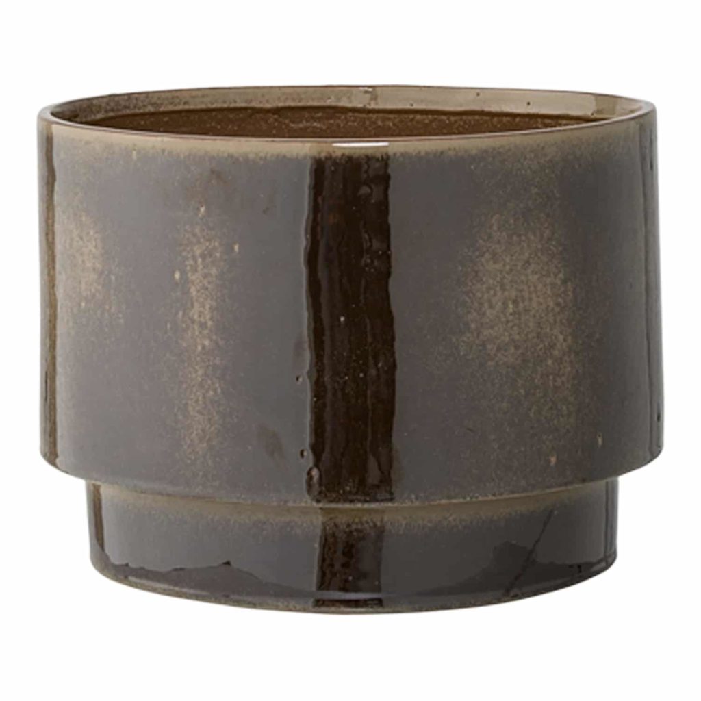 Bloomingville Flower Pot Shelters Brown Stoneware D30xH22 cm