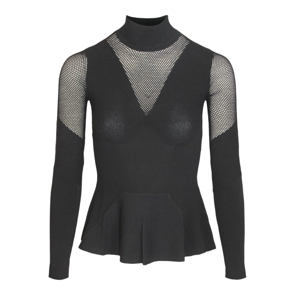 Karl Lagerfeld Black Netbluse