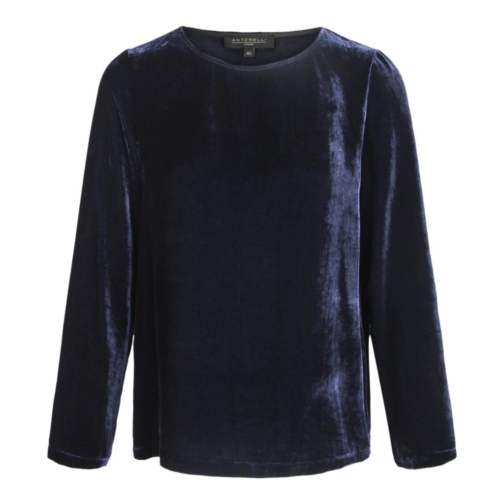 Antonelli Firenze Panidistele Velour Blouse