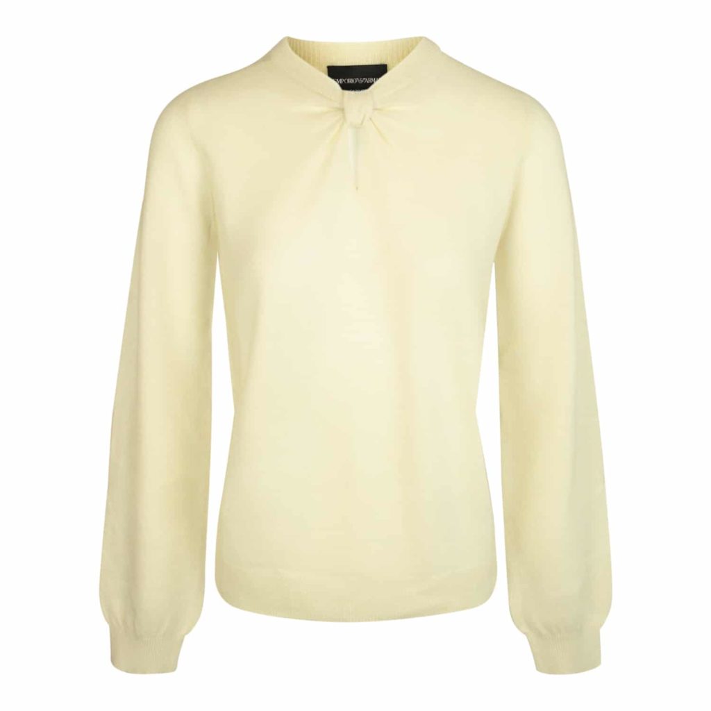 Emporio Armani Creme Knit Shirt