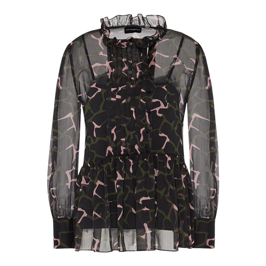 Emporio Armani Bluse Med Leopard