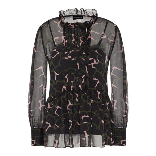 Emporio Armani Blouse Leopard Pattern