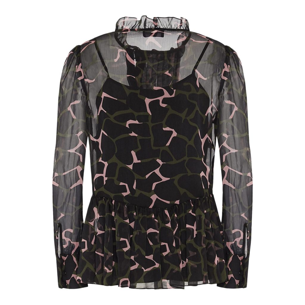 Emporio Armani Bluse Med Leopard - Image 2