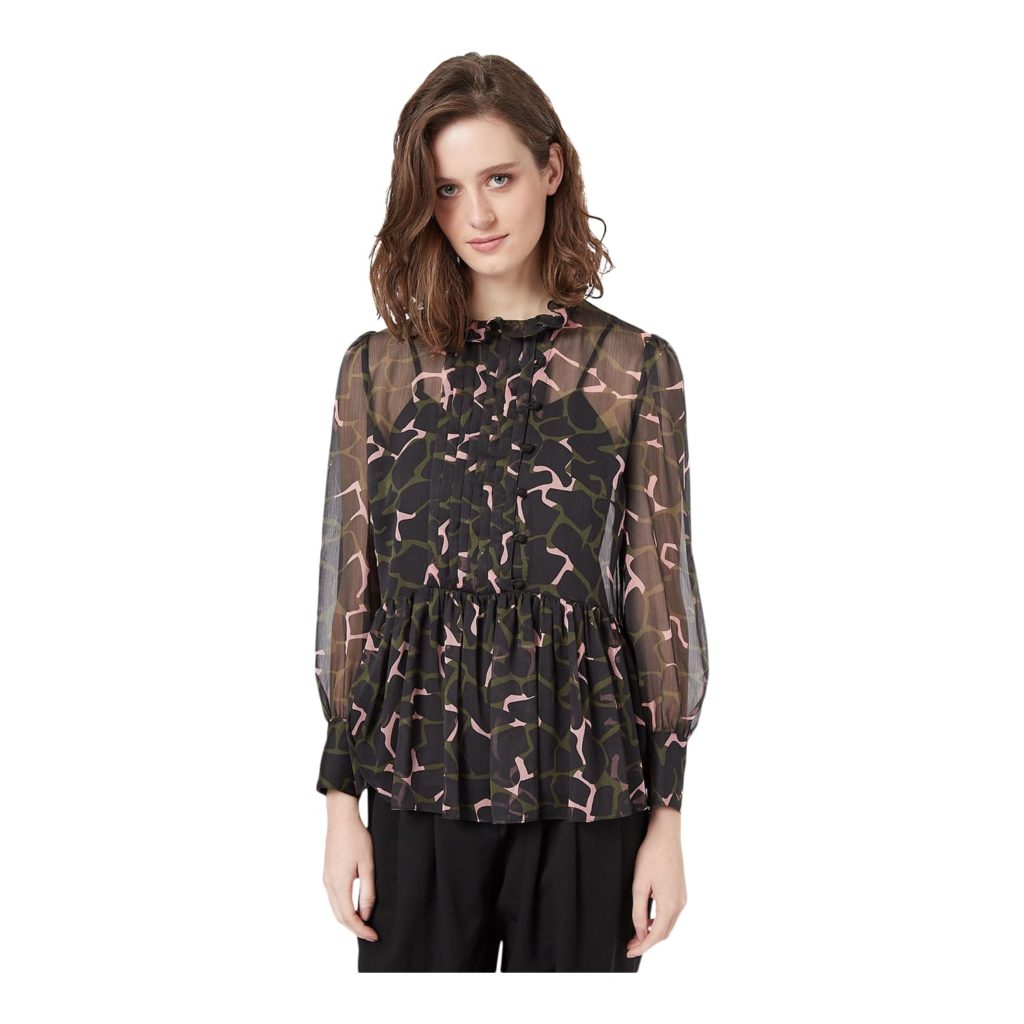 Emporio Armani Bluse Med Leopard - Image 3