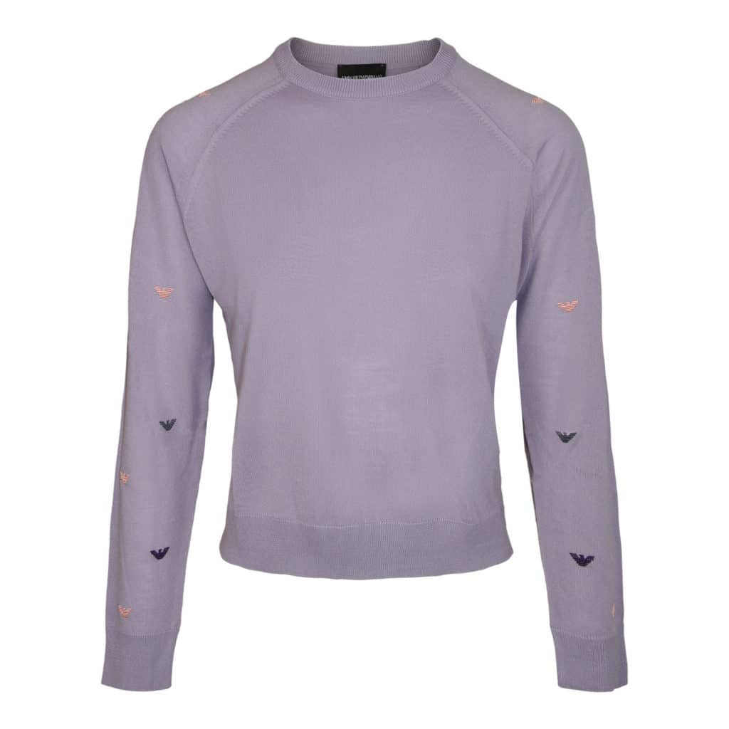 Emporio Armani Purple Knitted Sweater