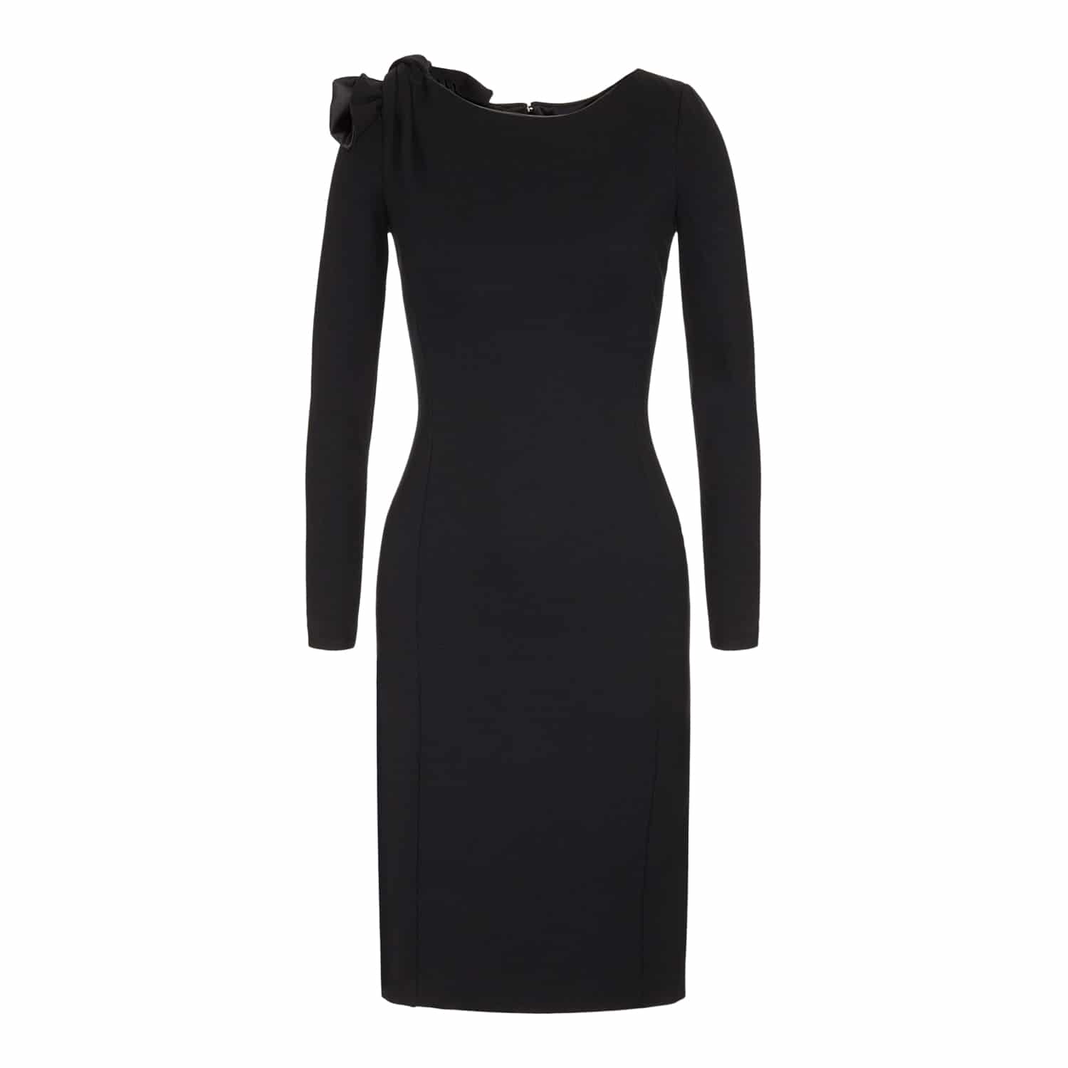 Emporio Armani Jersey Dress with Bow - LAURA THOMSEN LUXURY