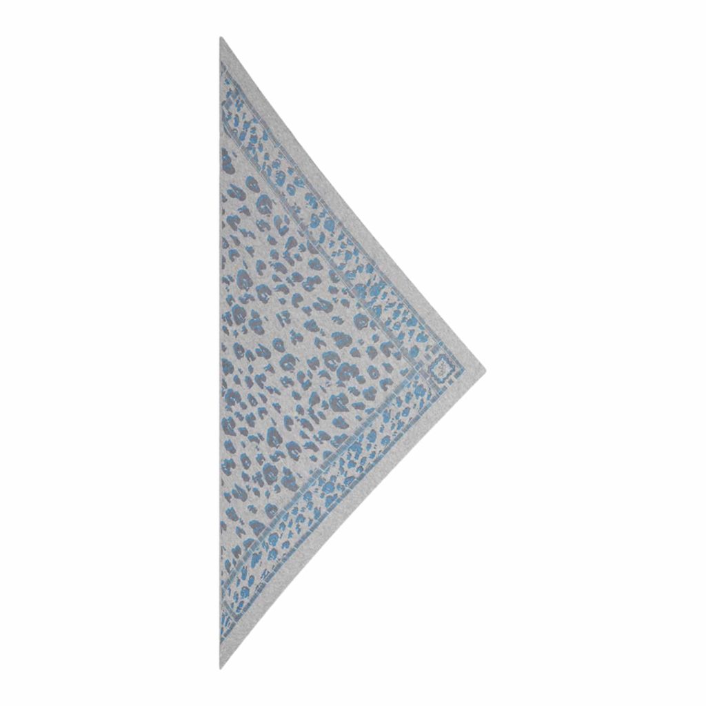 Lala Berlin Triangle Leo M Scarf, Blue Danupe On Flanella - Image 2