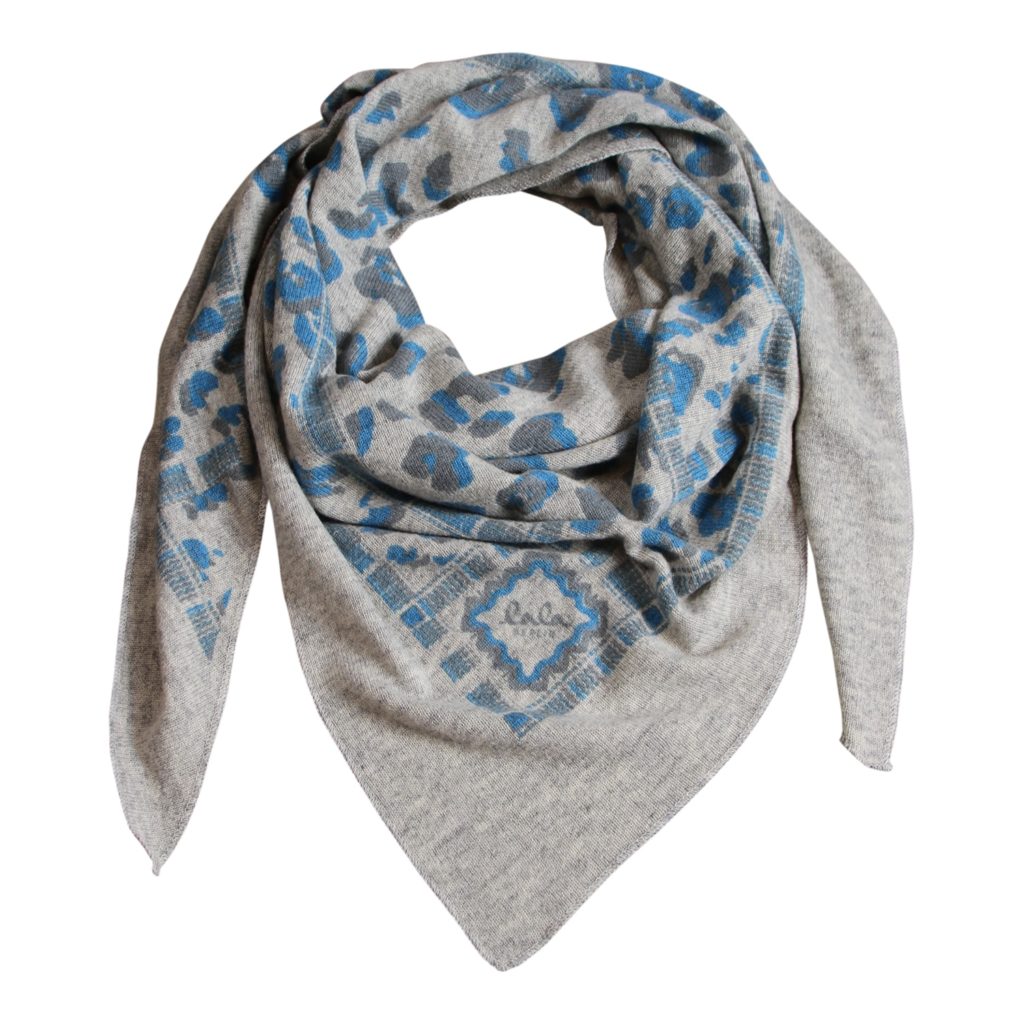 Lala Berlin Triangle Leo M Scarf, Blue Danupe On Flanella
