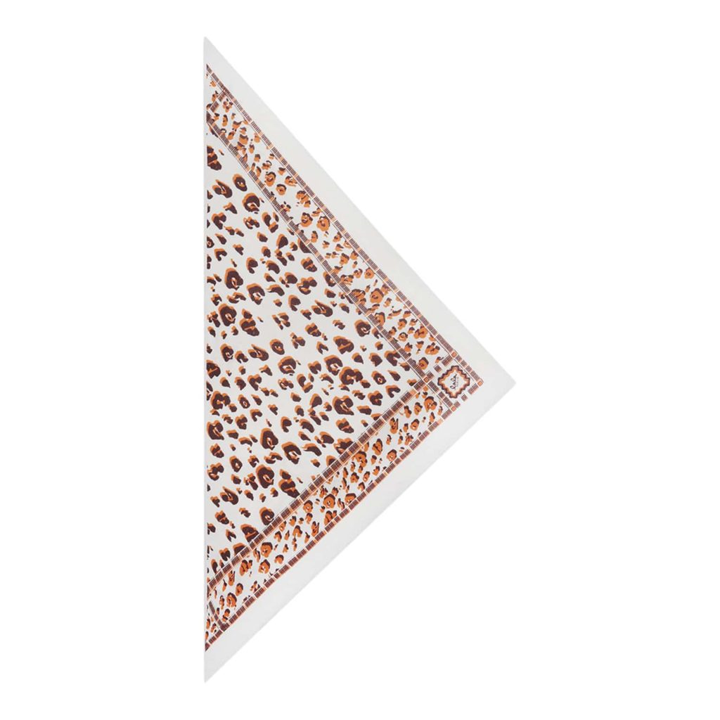 Lala Berlin Triangle Leo M Scarf, Orange Peel On Alabastro - Image 2