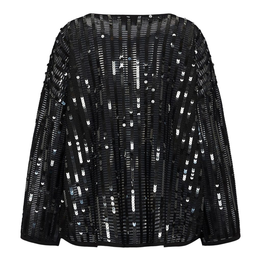 Emporio Armani Black Cardigan with Pailetter - Image 2