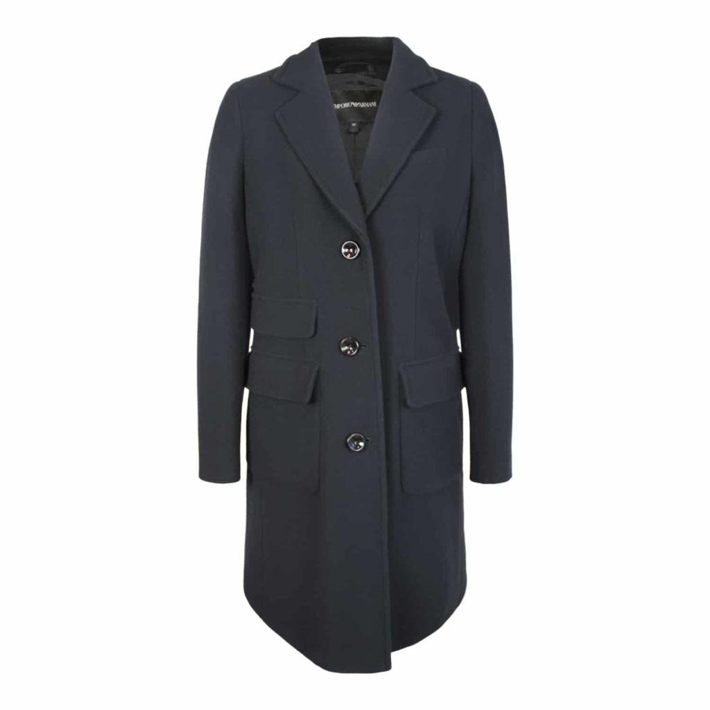 Emporio Armani Sort Uldfrakke