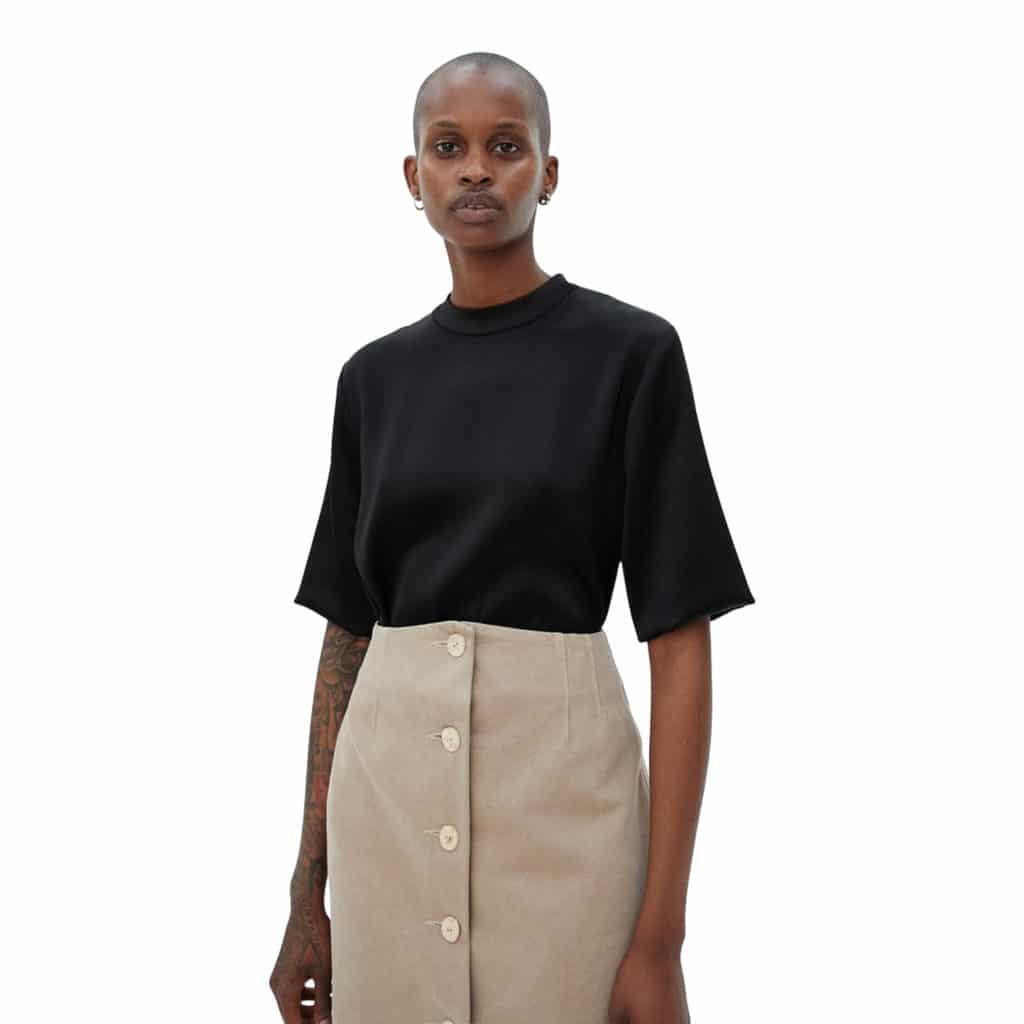 Nanushka Kaden Black T-shirt