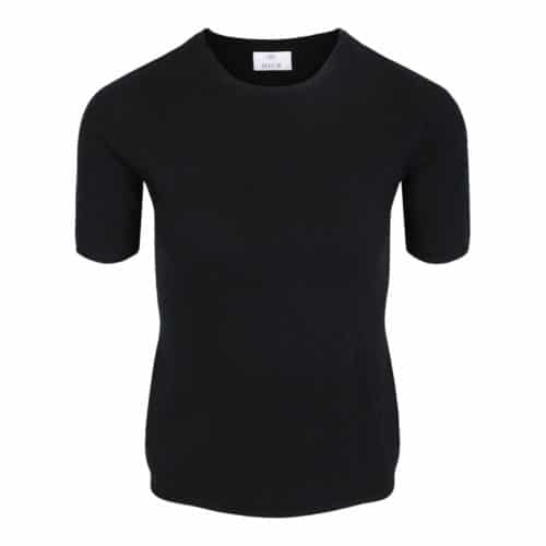 Allude Black Short Sleeved Knit