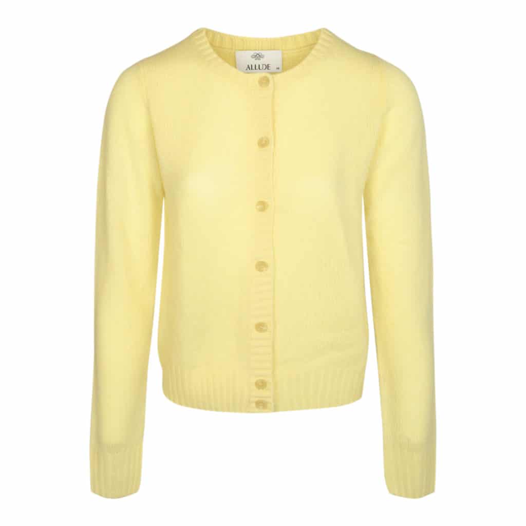 Allude Yellow Cardigan